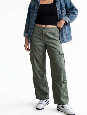 Rothco Olive Green Wide Leg Cargo Pants S